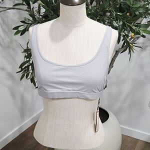 SKIMS Light Gray Scoop Neck Bra